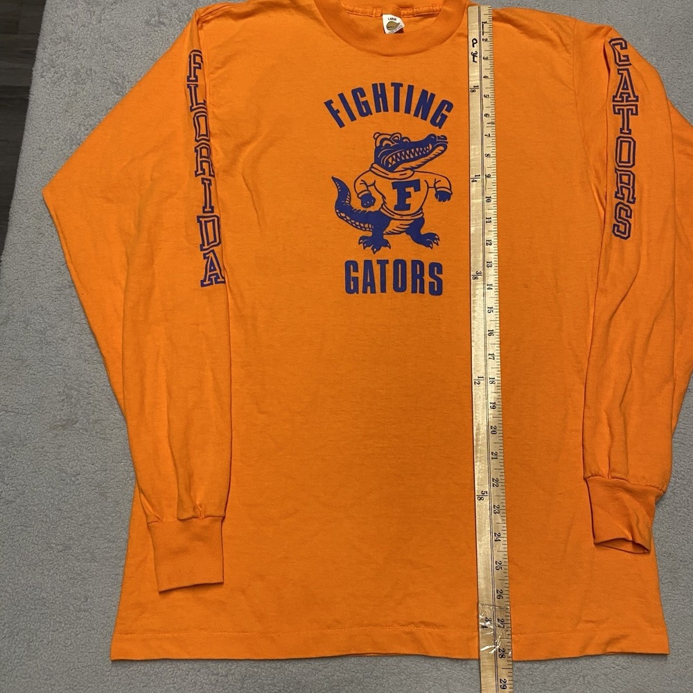 Vintage Florida Gators Shirt Large Orange 1984 SEC Champion Long Sleeve 80s Rare - Picture 6 of 8